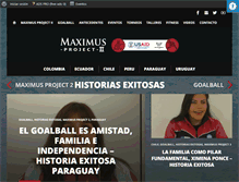 Tablet Screenshot of maximusproject.org